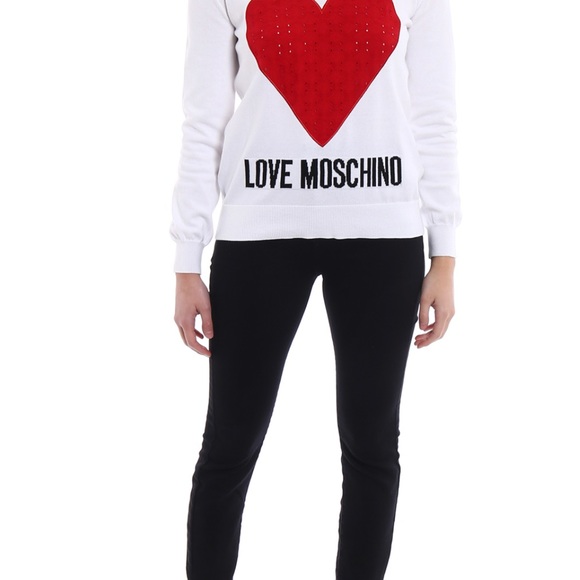 Love Moschino Heart intarsia cotton sweater - Picture 3 of 8